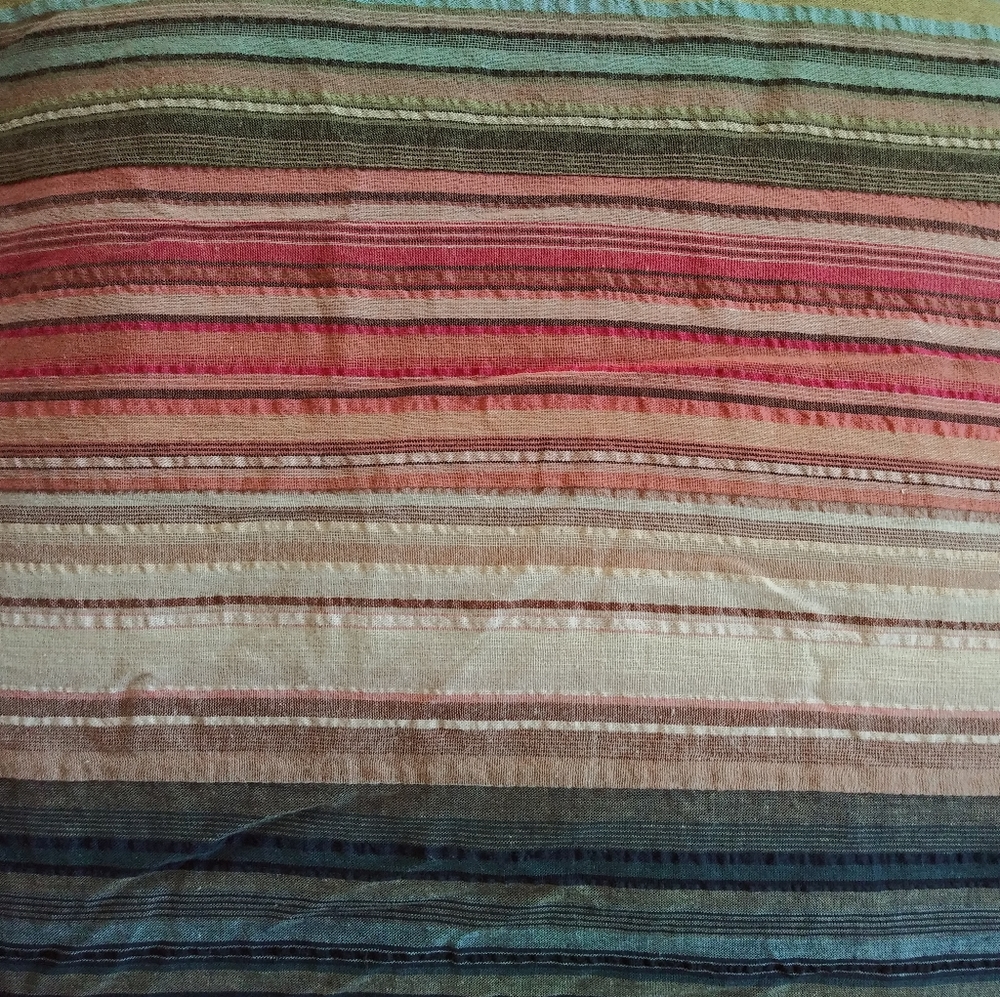 Colorful stripe shower curtain